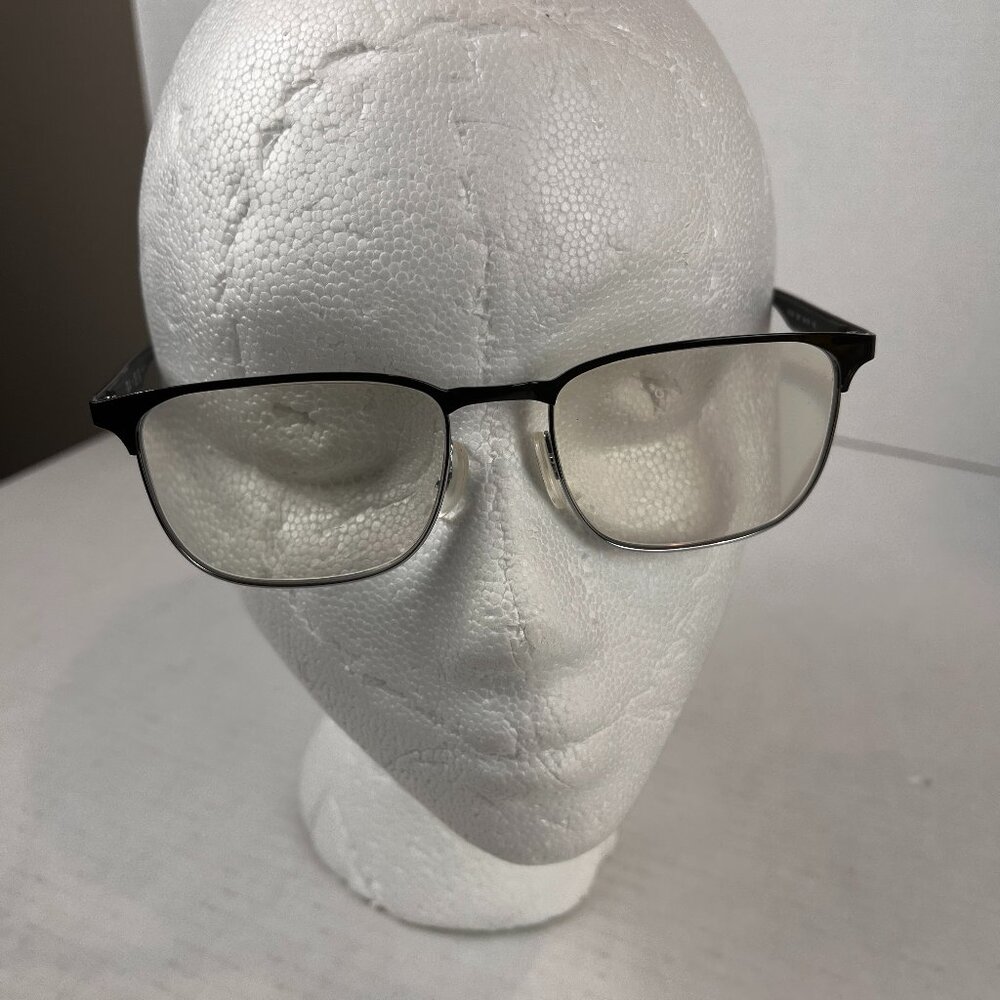 Ray-Ban RB 6363 2861 54-18-145 Black On Black Metal Square Eyeglasses Men Frames